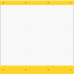 Yellow Hockey Arena Boards Peel and Stick Hockey Room Decals